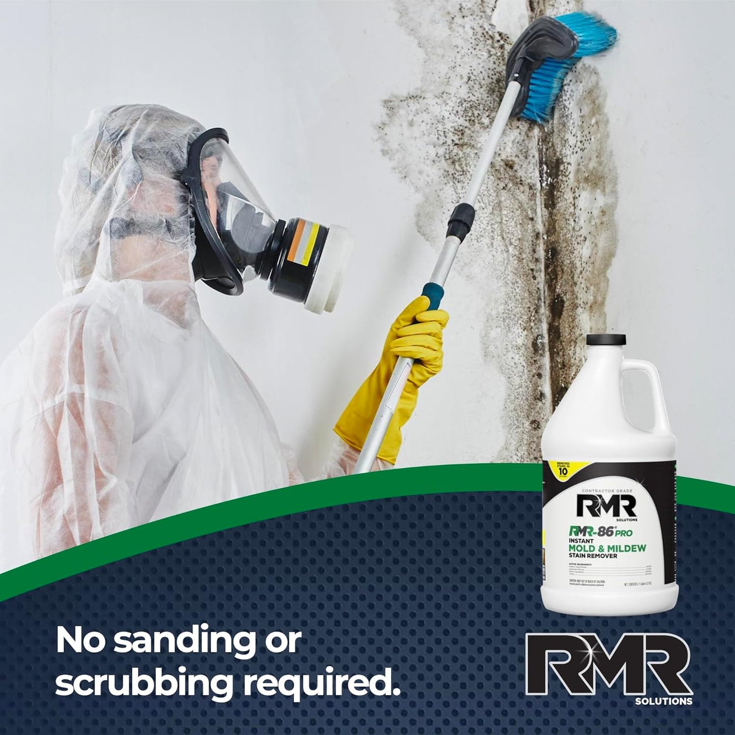 RMR-86 Pro Contractor Grade Mold Stain & Mildew Stain Remover Cleaning Solution, Professional