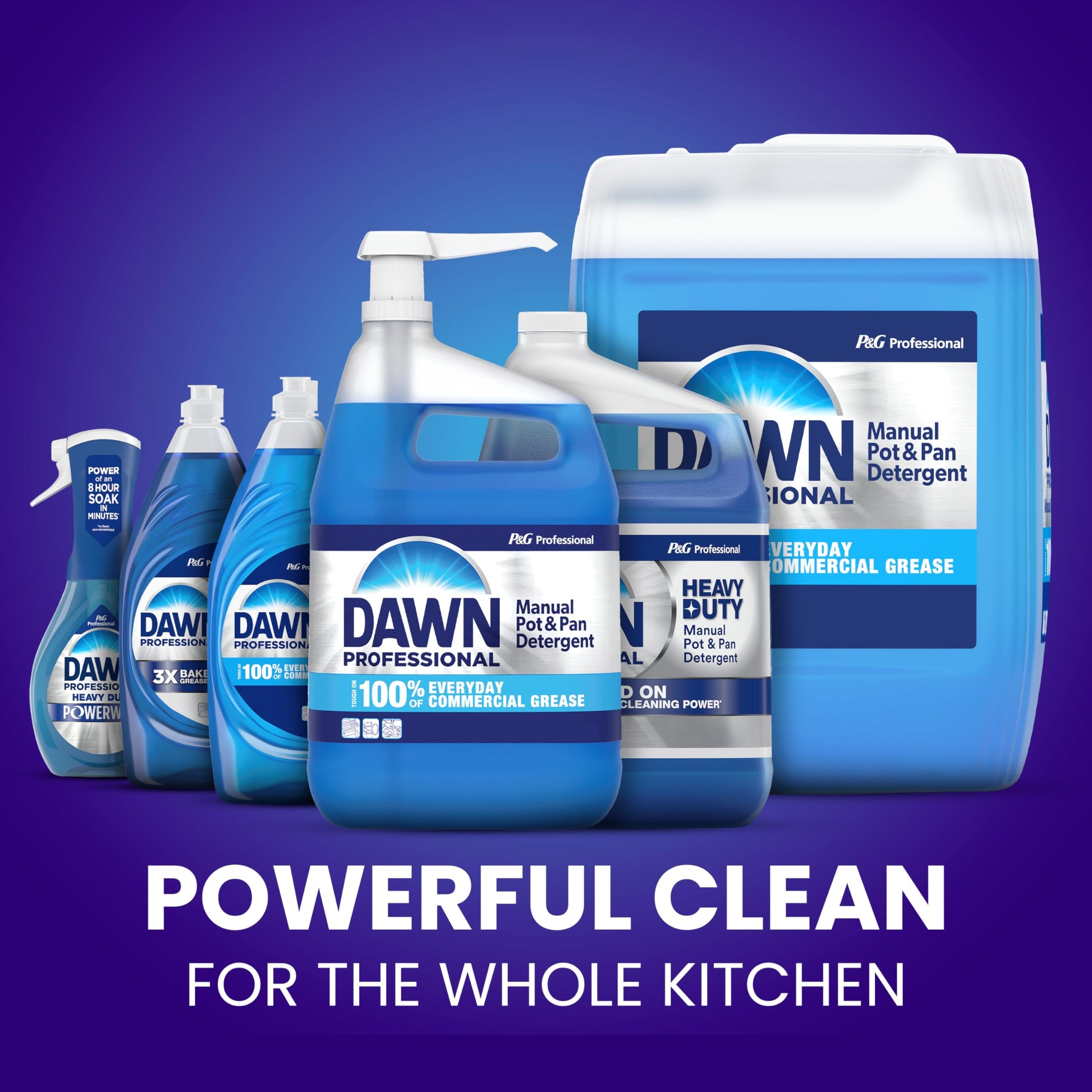 Dawn PRO Heavy Duty Manual Pot & Pan Detergent, Dish Soap (1 gal, 2 pack)