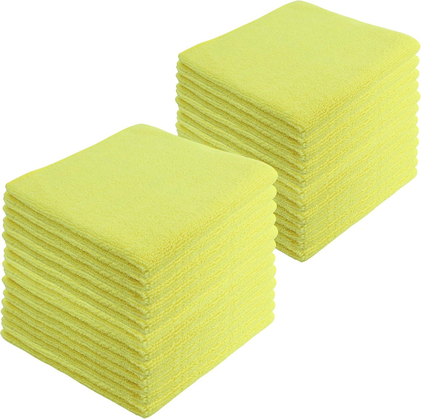 Microfiber Cleaning Cloths,24 Pack, 16"x16", All-Purpose, Softer, Highly Absorbent, Lint-Free