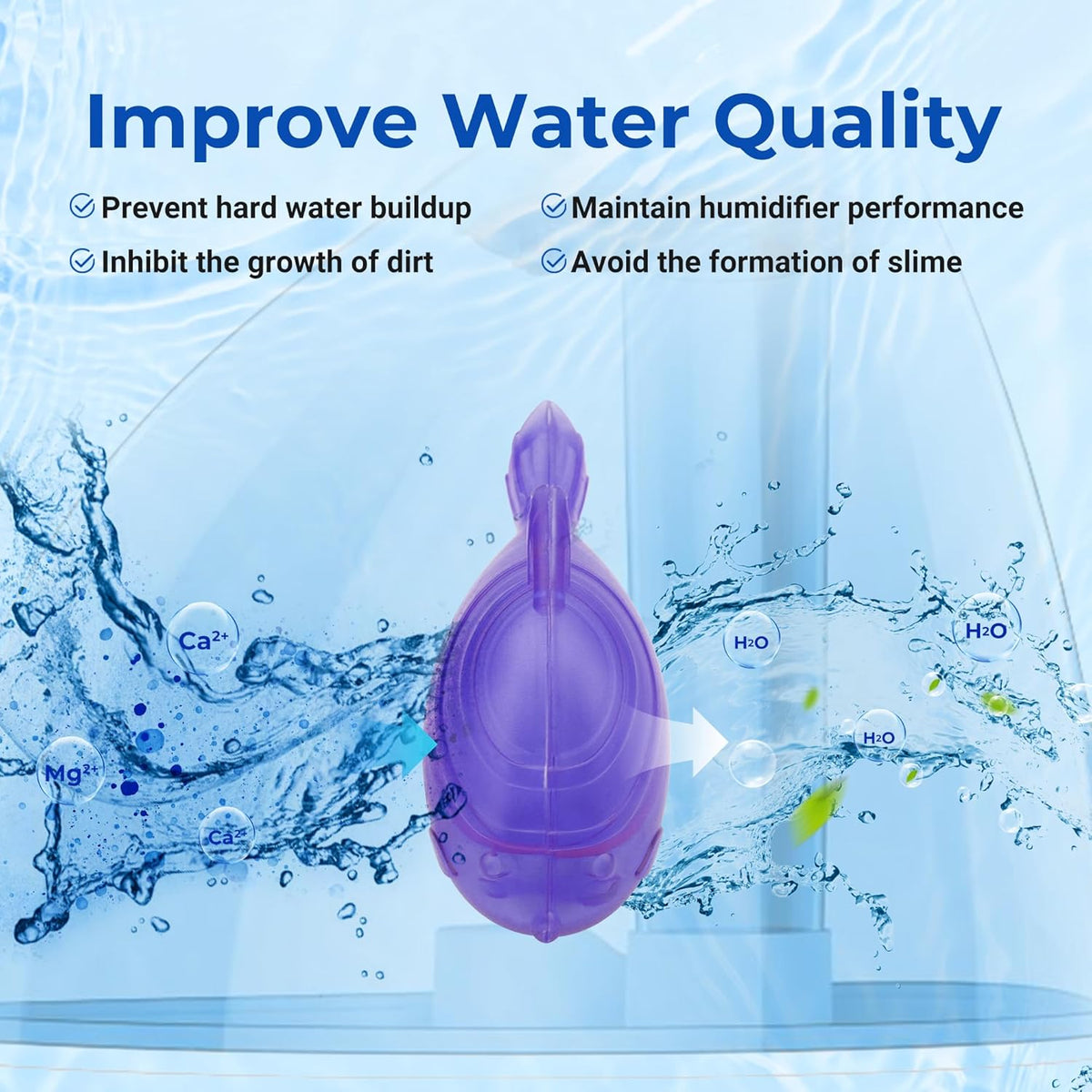 Funmit 12 Pack Universal Humidifier Cleaner Fish Compatible with Almost All Humidifiers and Fish