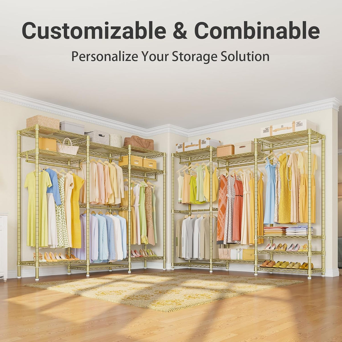 VIPEK V5 Portable Closet Wardrobe Heavy Duty Clothes Rack, Freestanding Metal Clothing Racks Custom