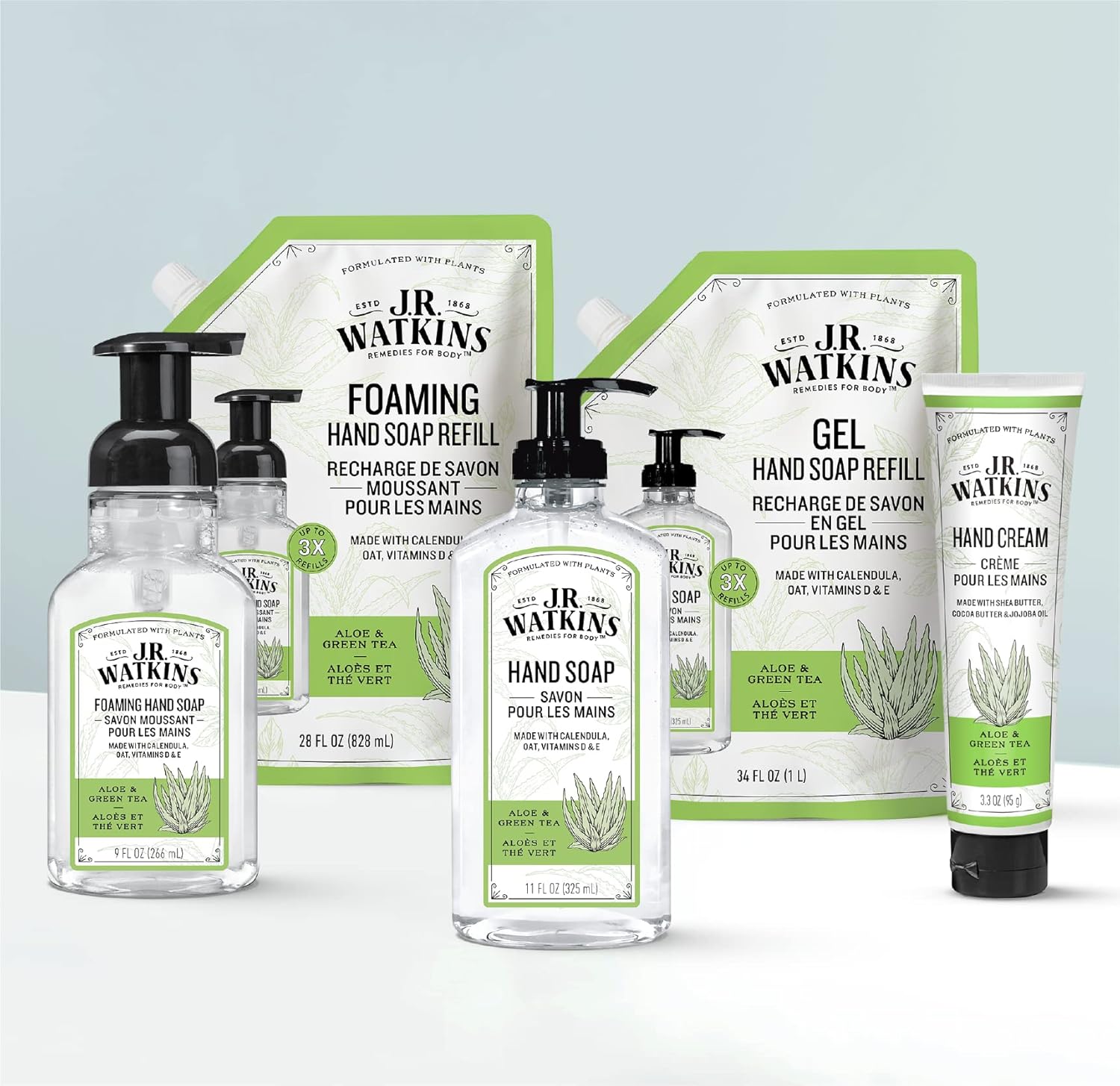 J.R. Watkins Gel Hand Soap, Scented Liquid Hand Wash for Bathroom or?Kitchen, USA Made and Cruelty