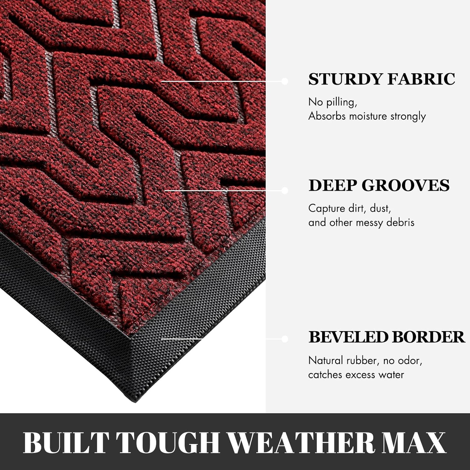 Yimobra 72x24 Indoor Outdoor Runner Rug, Heavy-Duty Waterproof Entrance Mat for High Traffic Areas
