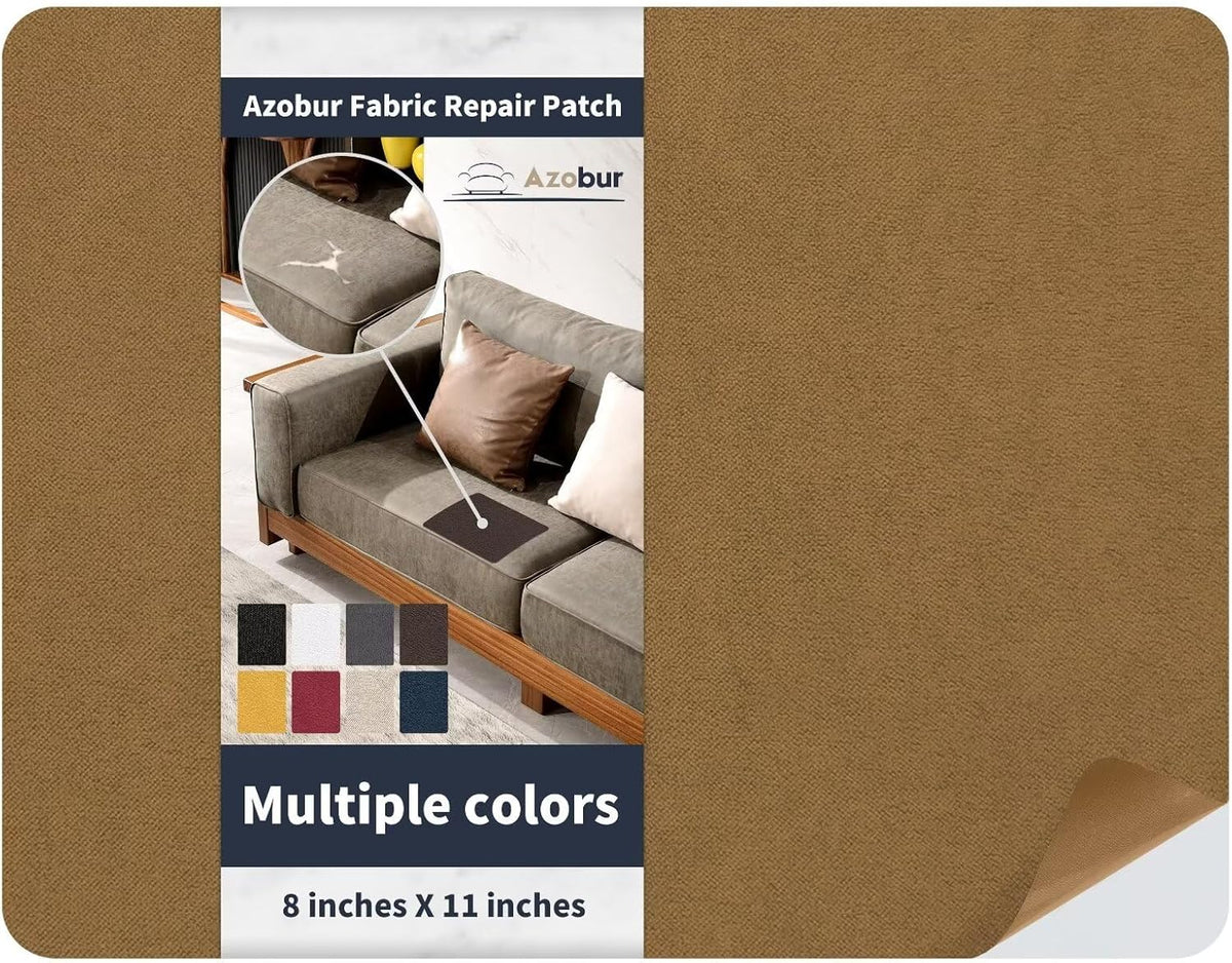 Azobur Velvet Patch,Self-Adhesive Rectangular Flannel Fabric Patch,Multicolor Available Anti