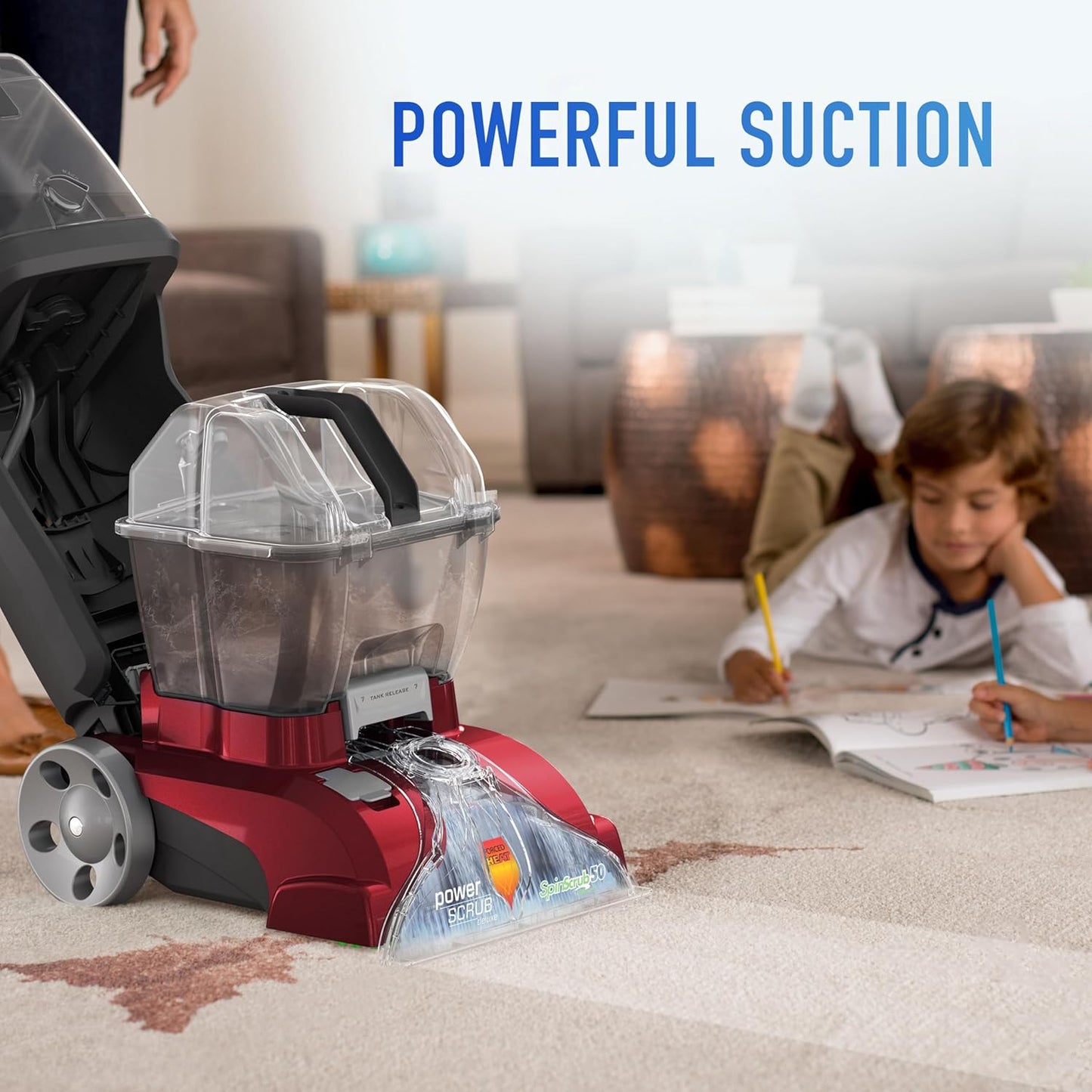 Hoover PowerScrub Deluxe Carpet Cleaner Machine for Carpet and Upholstery, Deep Cleaning Carpet