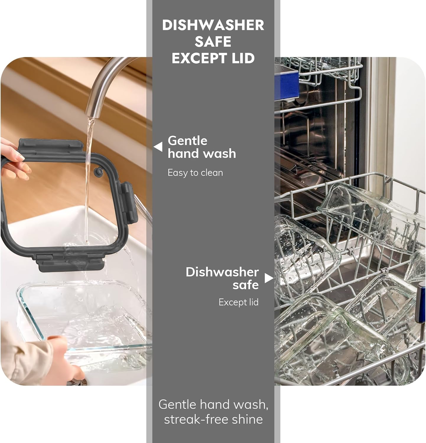 10-Pack Glass Food Storage Containers with Tempered Lids – Borosilicate, Airtight, Oven-Safe