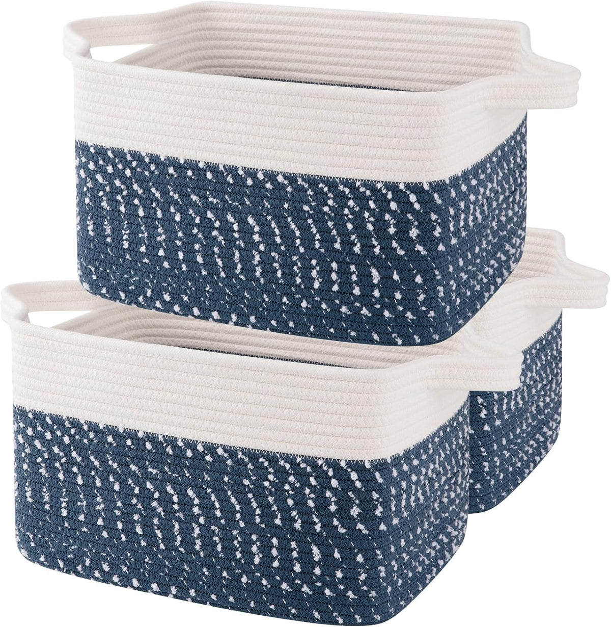 OIAHOMY Storage Basket, Woven Baskets for Storage, Cotton Rope Basket for toys,Towel Baskets for