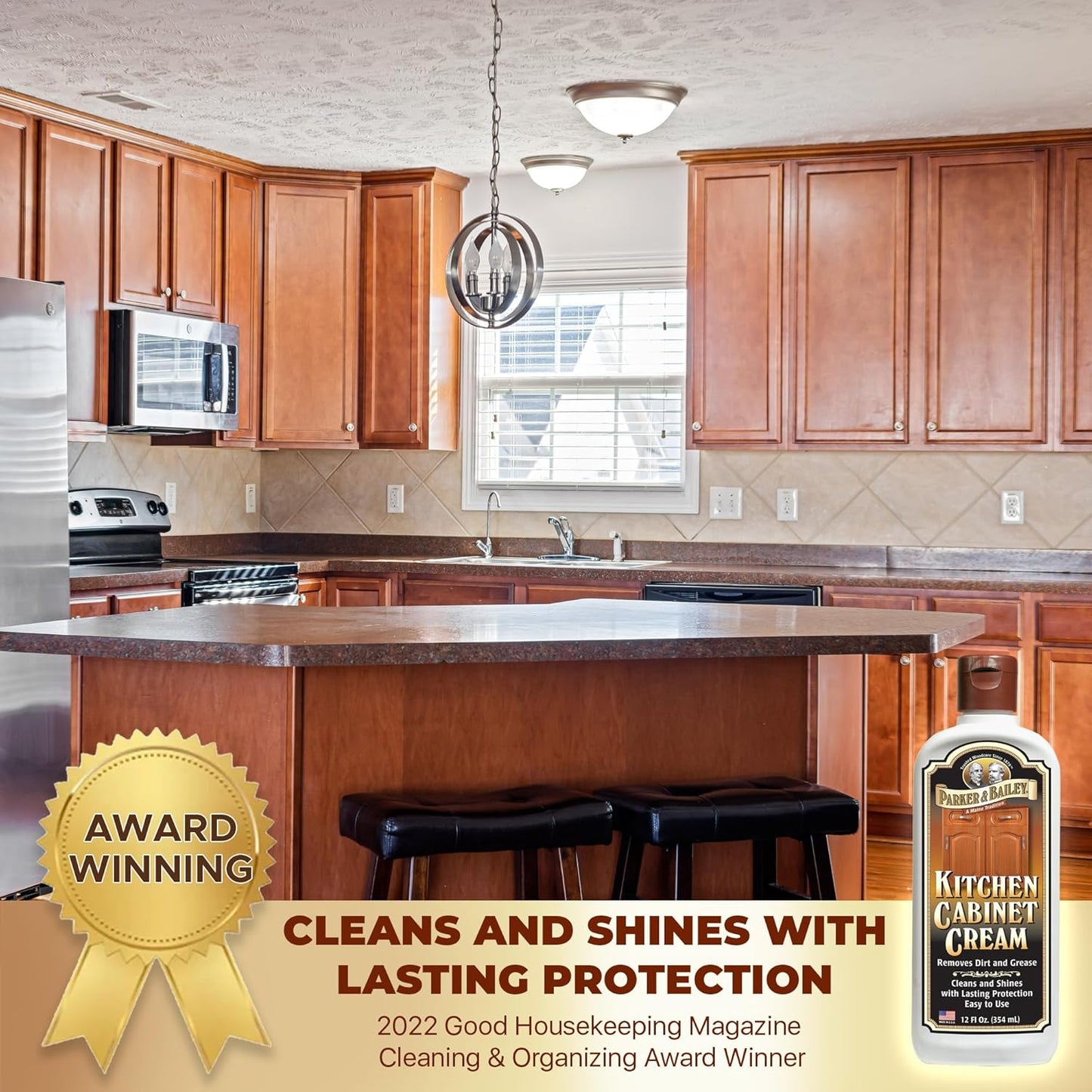 PARKER & BAILEY KITCHEN CABINET CREAM - Multi-surface Wood Cleaner and Polish Furniture Quick Shine