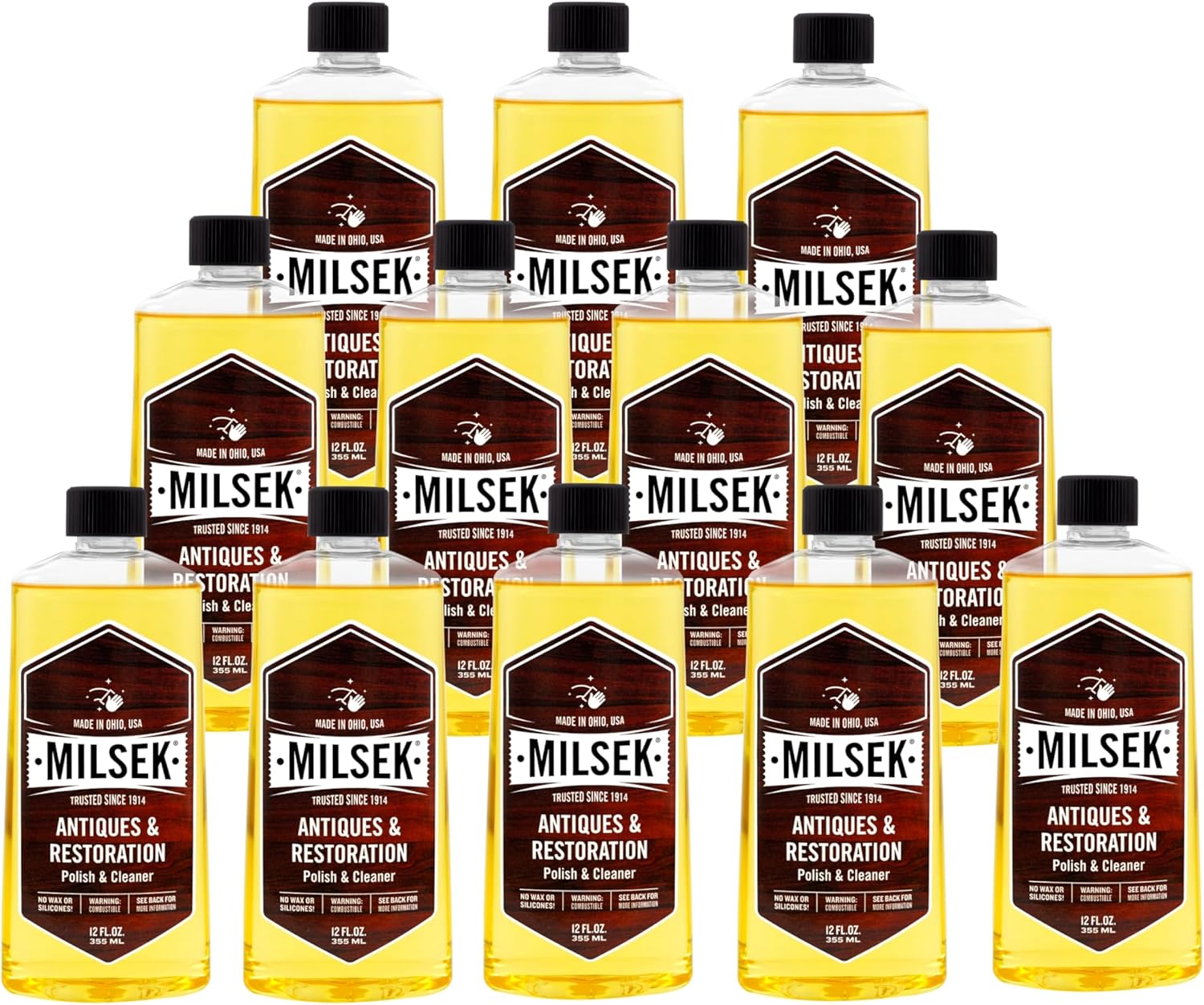 Milsek Antiques & Restoration Polish & Cleaner - Home Essential Cleaning Supplies for Home