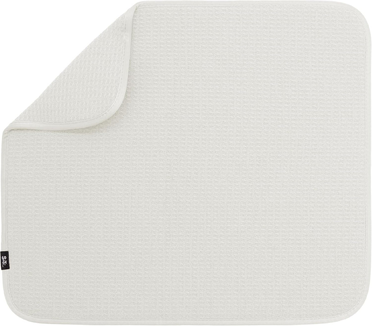 S&T INC. Dish Drying Mat, 16” x 18”, Absorbent Microfiber Kitchen Counter Mat, Dish Drying Pad for