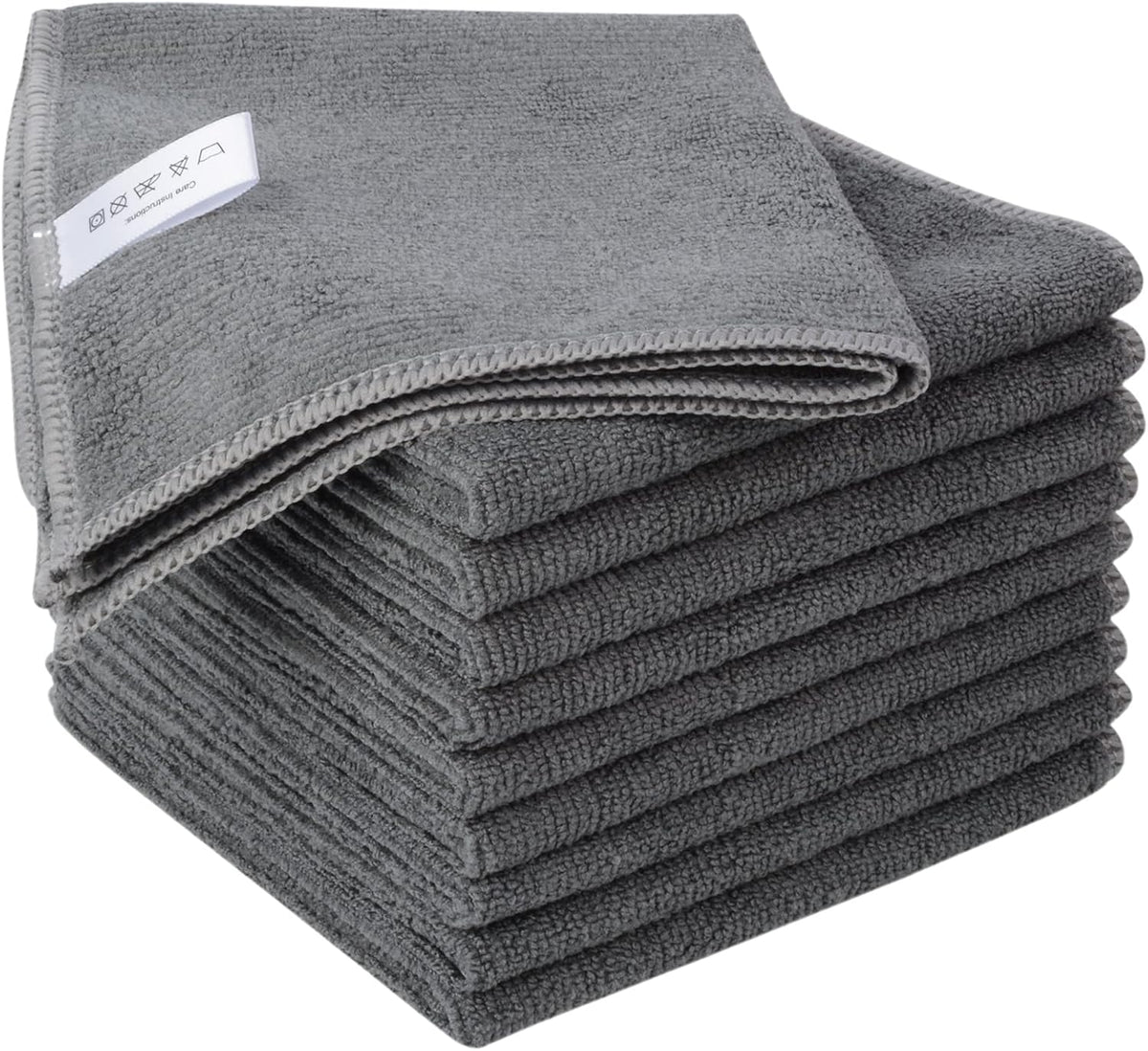 KinHwa Kitchen Washcloths for Dishes Absorbent Microfiber Dish Cloths Quick Dry Dish Rags with Poly