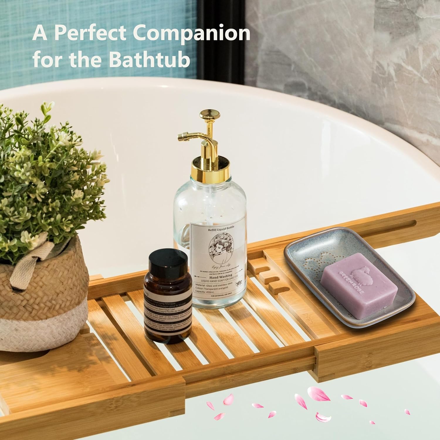 Gomakren Soap Dish for Shower, Ceramic Soap Dishes for Bar Soap Sponge, Shower Soap Holder Saver