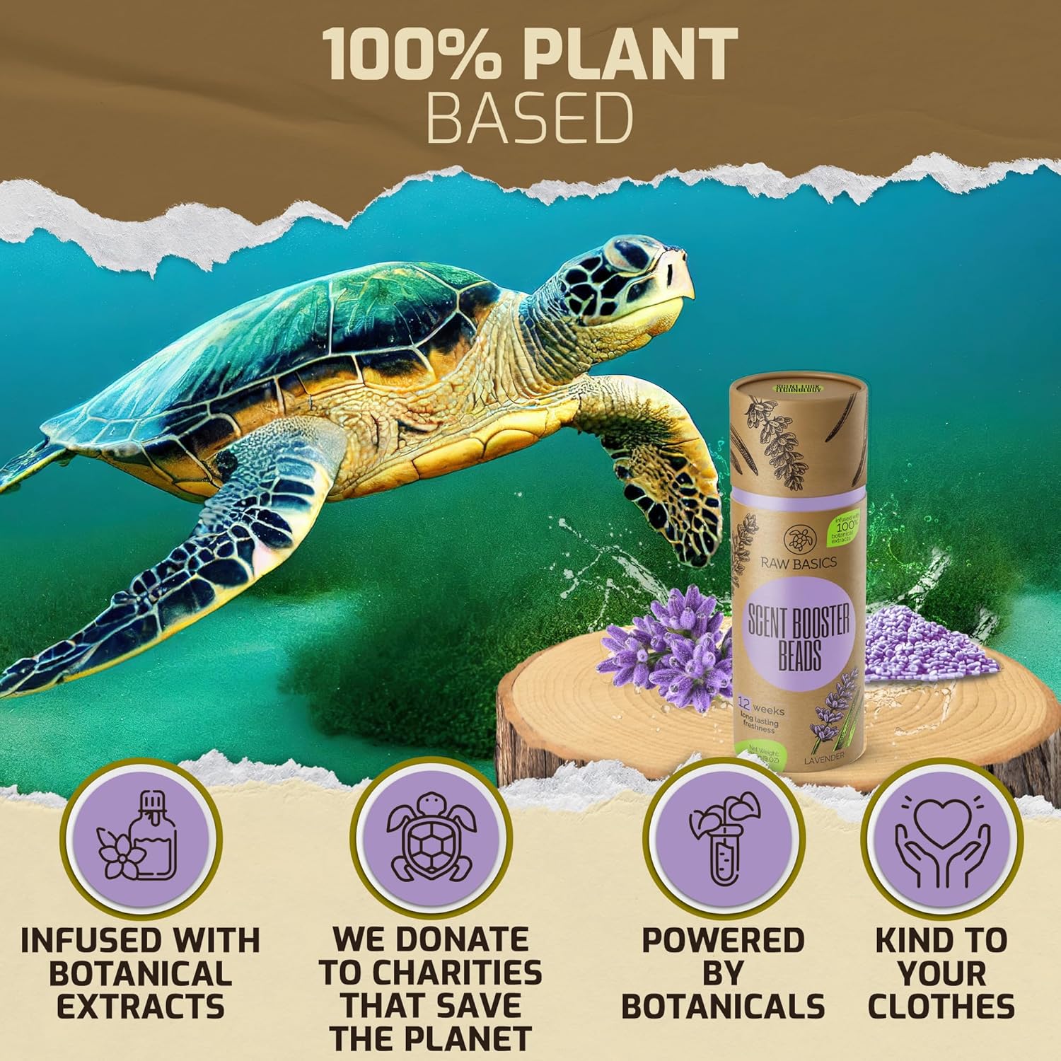 Scent Boosters for Washer, Lavender Aroma - Bulk Laundry Booster Beads and Fabric Smell Deodorizer