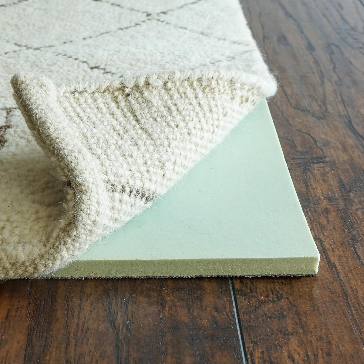 RUGPADUSA - Cloud Comfort Memory Foam - 4'9" x 7'9" - 7/16" Thick - Luxurious Cushioned Rug Pad