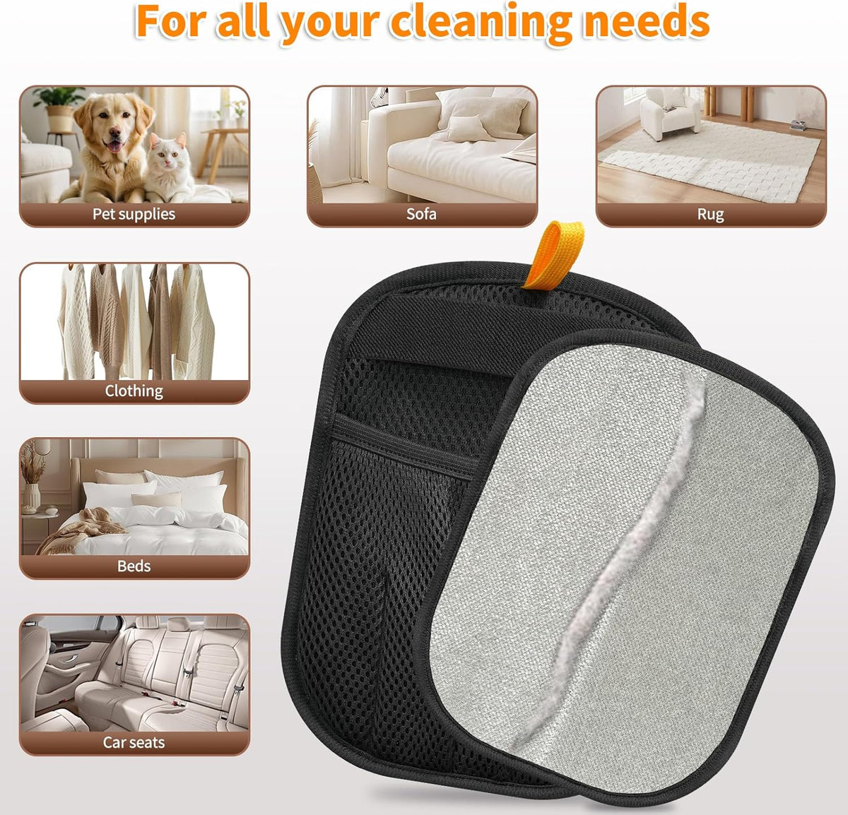 Pet Hair Removal Tool for Cats & Dogs, 2025 New Upgraded Electrostatic Gloves for Pet Hair