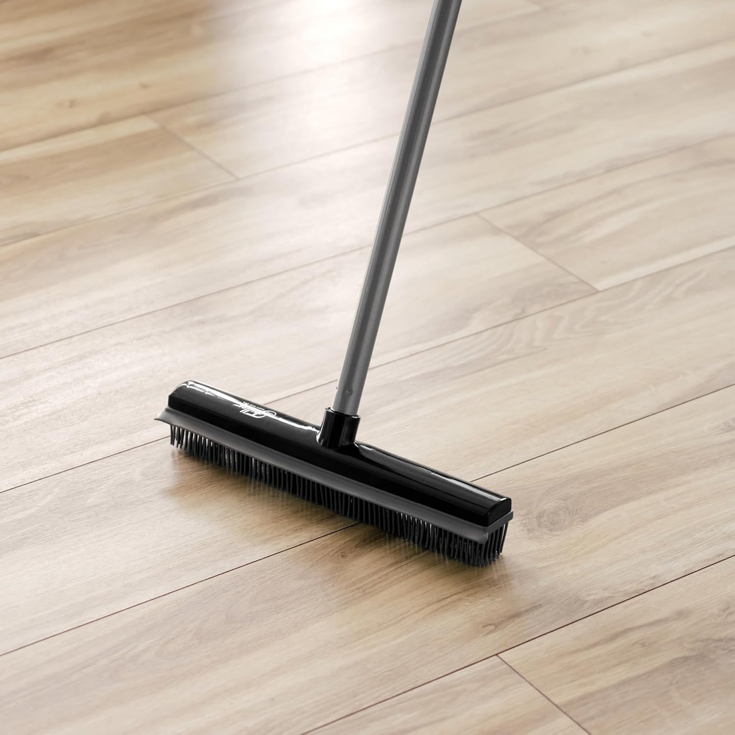 Fuller Brush Rubber Broom – for Carpets Floors Stairs Upholstery – Electrostatic Action Removes Pet