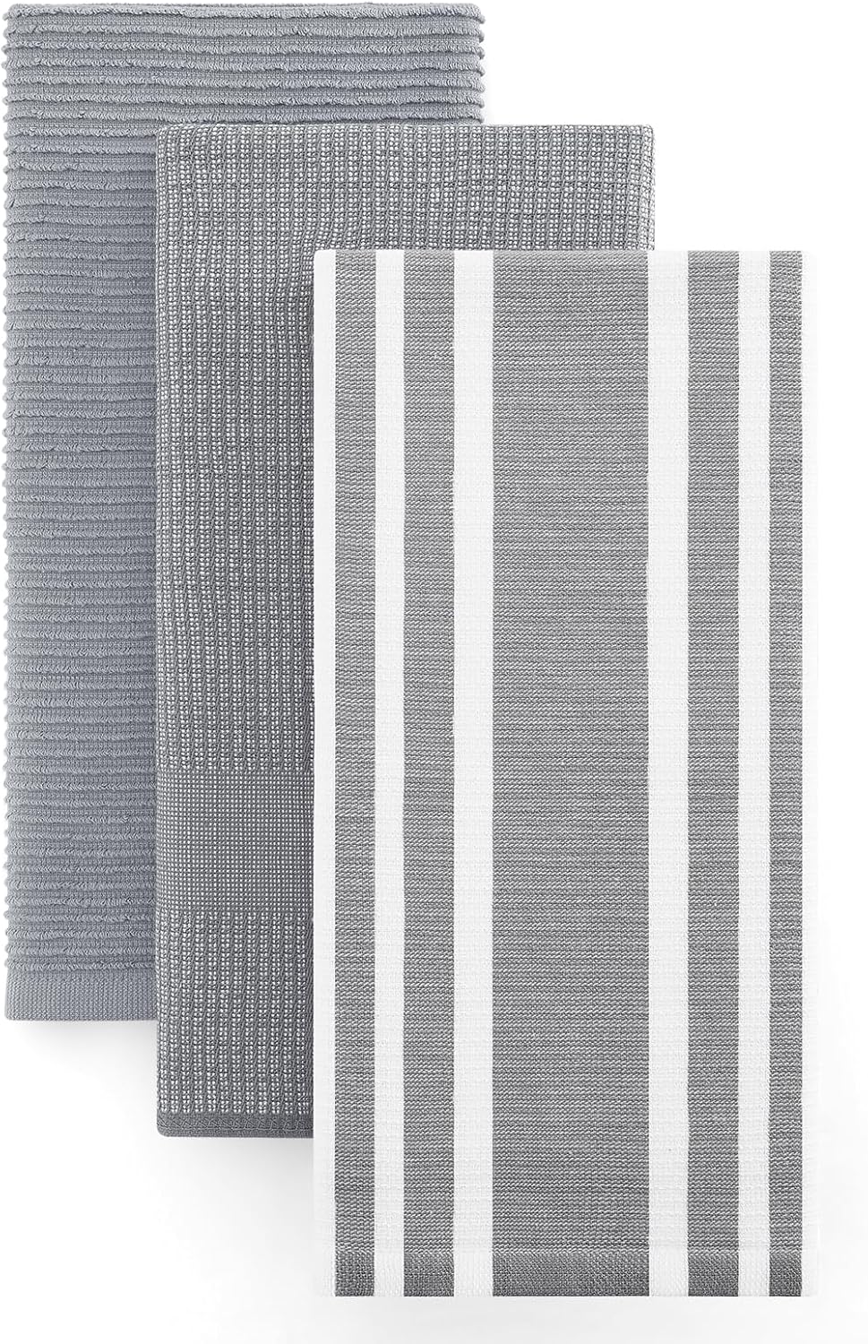 Homaxy Premium Kitchen Towels(18”x 28”, 3 Pack), Large Cotton 380 GSM Kitchen Hand Towels, Soft and