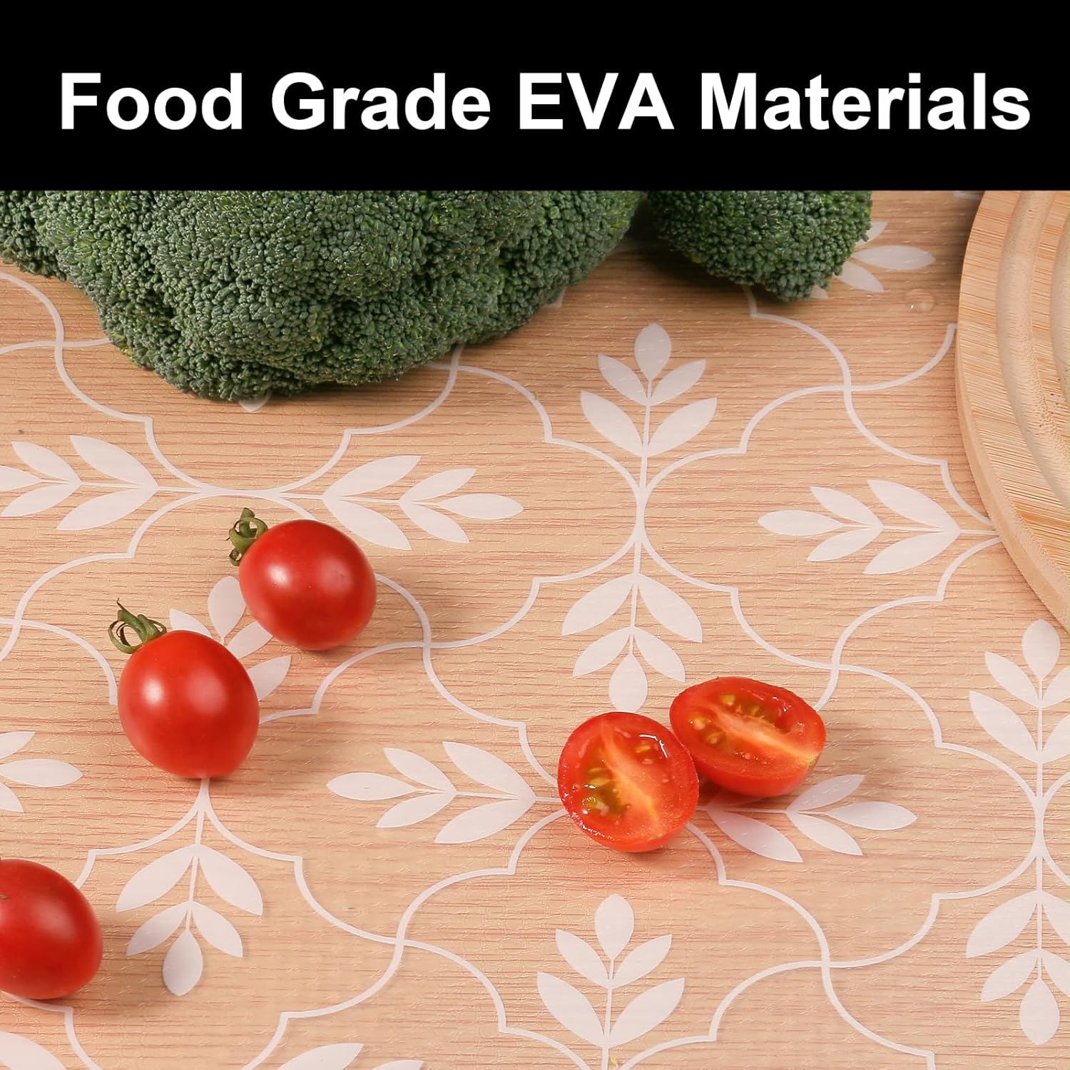 Cooyes Shelf Liners for Kitchen Cabinets Waterproof & Oil-Proof Kitchen Cupboard Mats Non-Slip