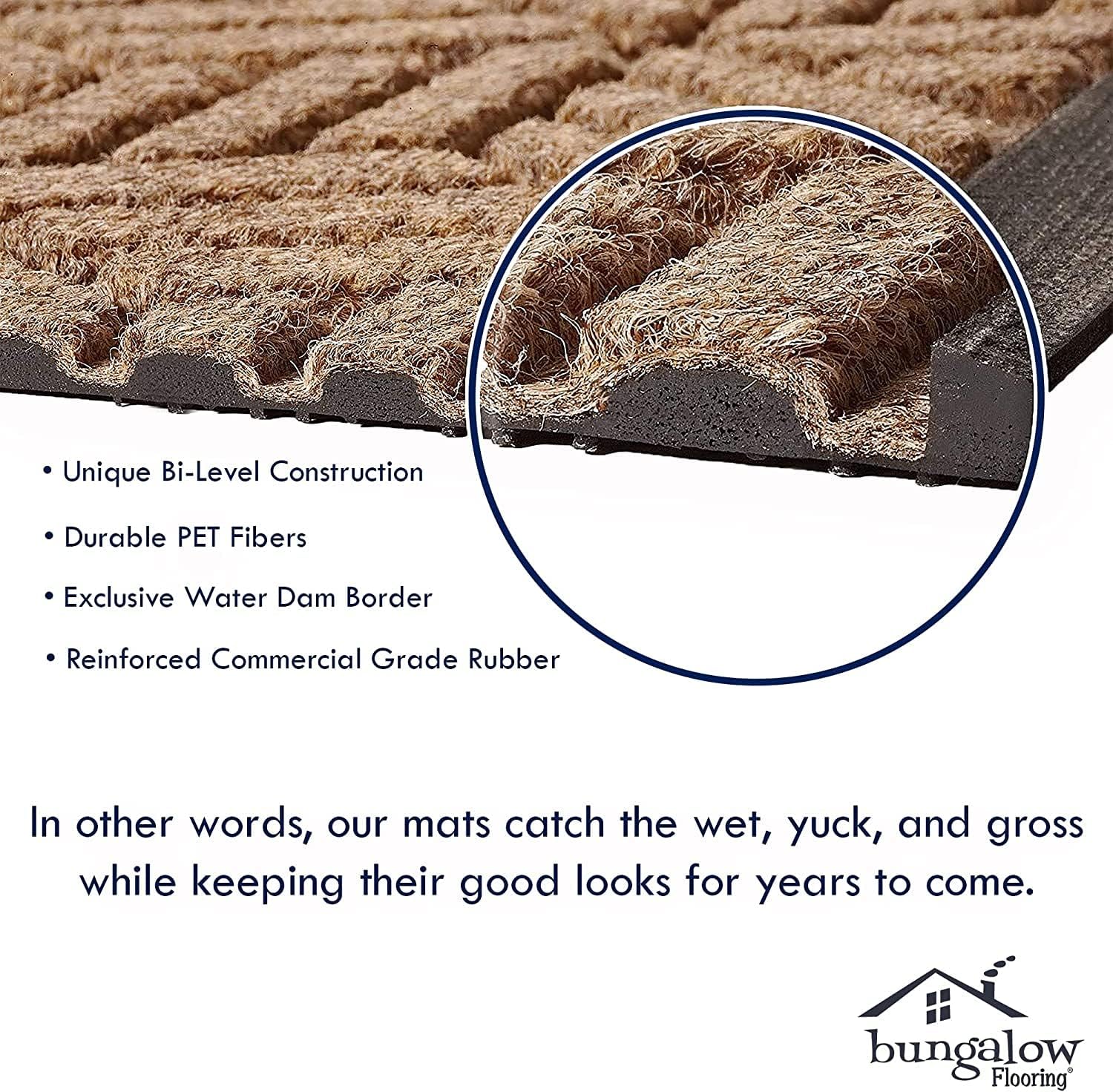 WaterHog Heavy Duty Doorway Mat, 4' x 6', Made in USA, Durable & Skid-Resistant Entryway Mat