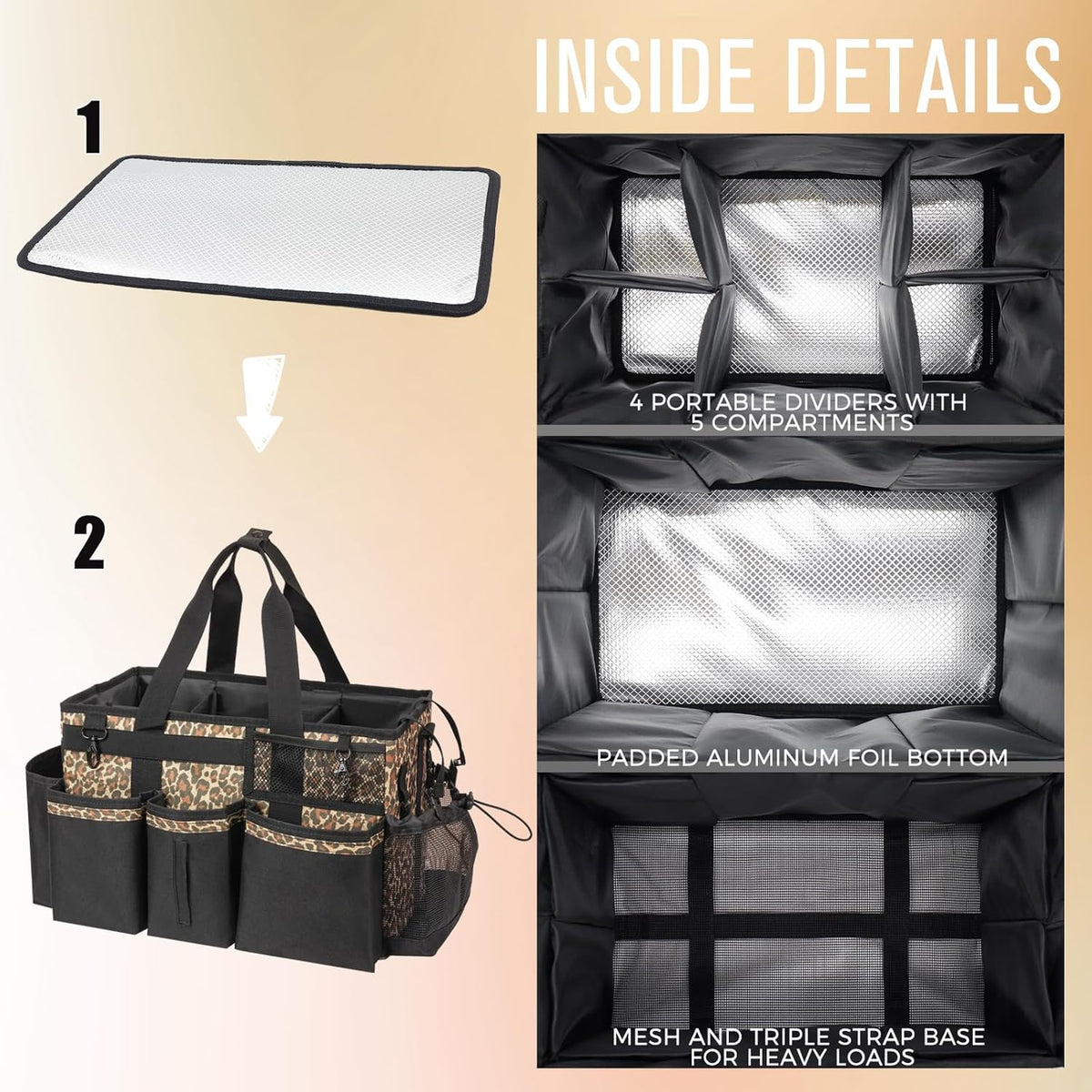 Wearable Cleaning Caddy, Cleaning Caddy Supplies Organizer with Handle & Shoulder Straps for