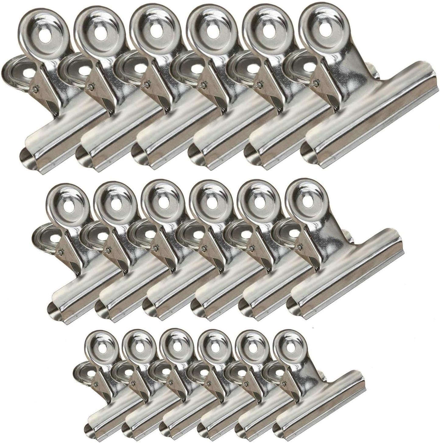 18 Pack Stainless Steel Chip Bag Clips Heavy Duty Food Bags Clamp Clips for Kitchen Office School