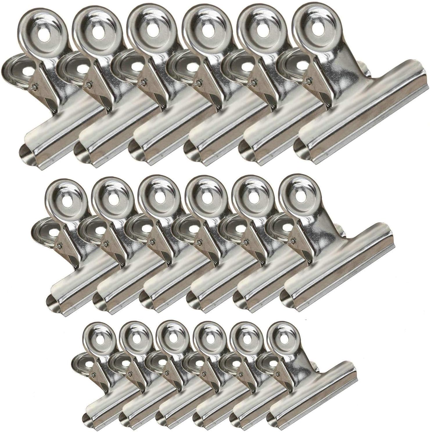 18 Pack Stainless Steel Chip Bag Clips Heavy Duty Food Bags Clamp Clips for Kitchen Office School