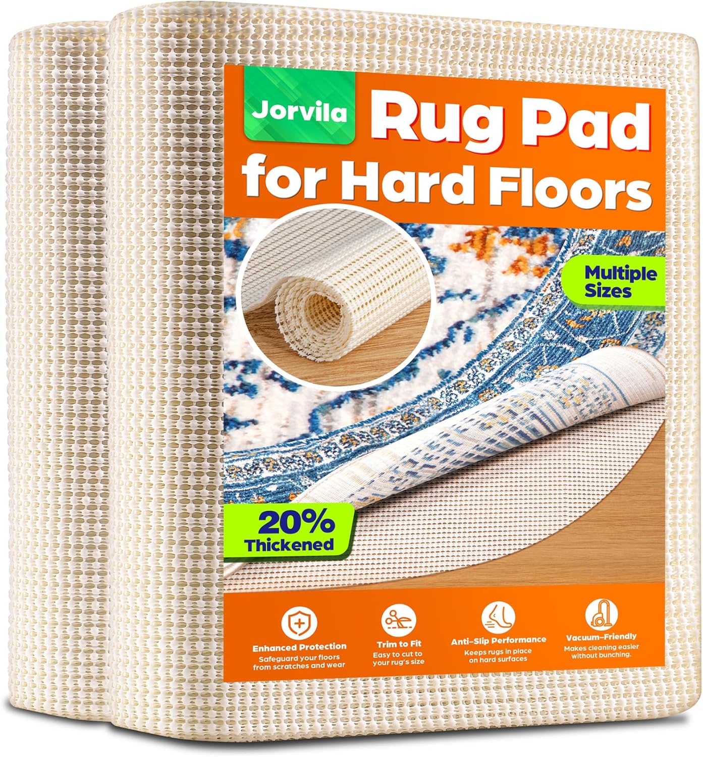Non-Slip Rug Pad Gripper Round 6 Feet, Anti Skid Mat for Under Area Rugs, Keeps Rugs in Position