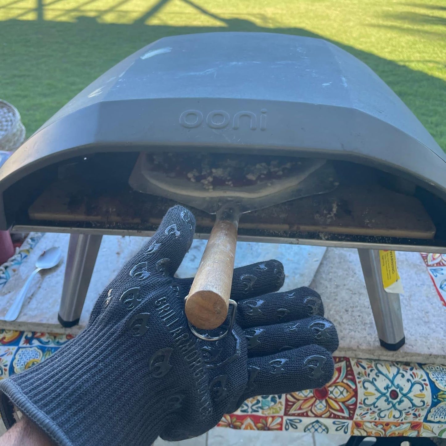 Grill Armor Oven Gloves 932°F Extreme Heat & Cut Resistant Oven Mitts with Fingers for BBQ