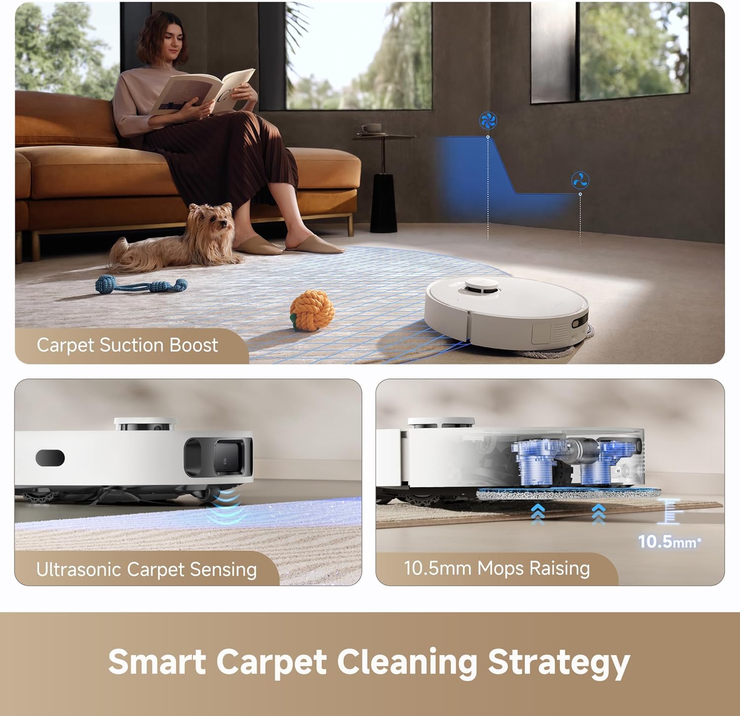 DREAME L40s Ultra CE Robot Vacuum and Mop Combo with Self-Emptying Dock, 13,000Pa Suction, Mop