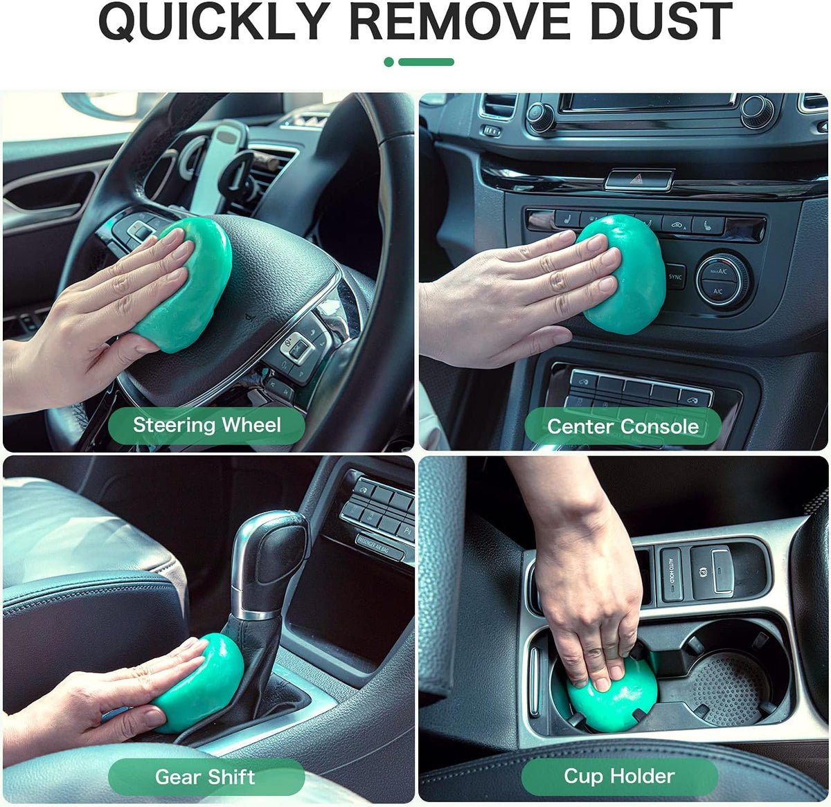 TICARVE 2Pack Cleaning Gel for Car Detailing Vent Cleaner Cleaning Putty Gel Auto Detail Tools Car