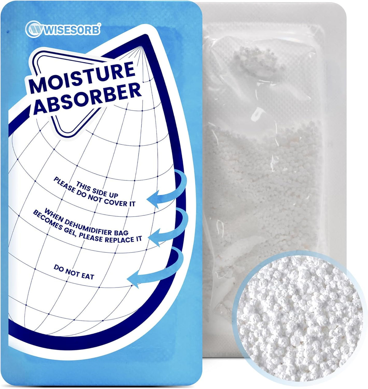 25 Gram Moisture Absorbers, 20 Packs Dehumidifier Bags for Bathrooms, Basements, Rvs, Humidity