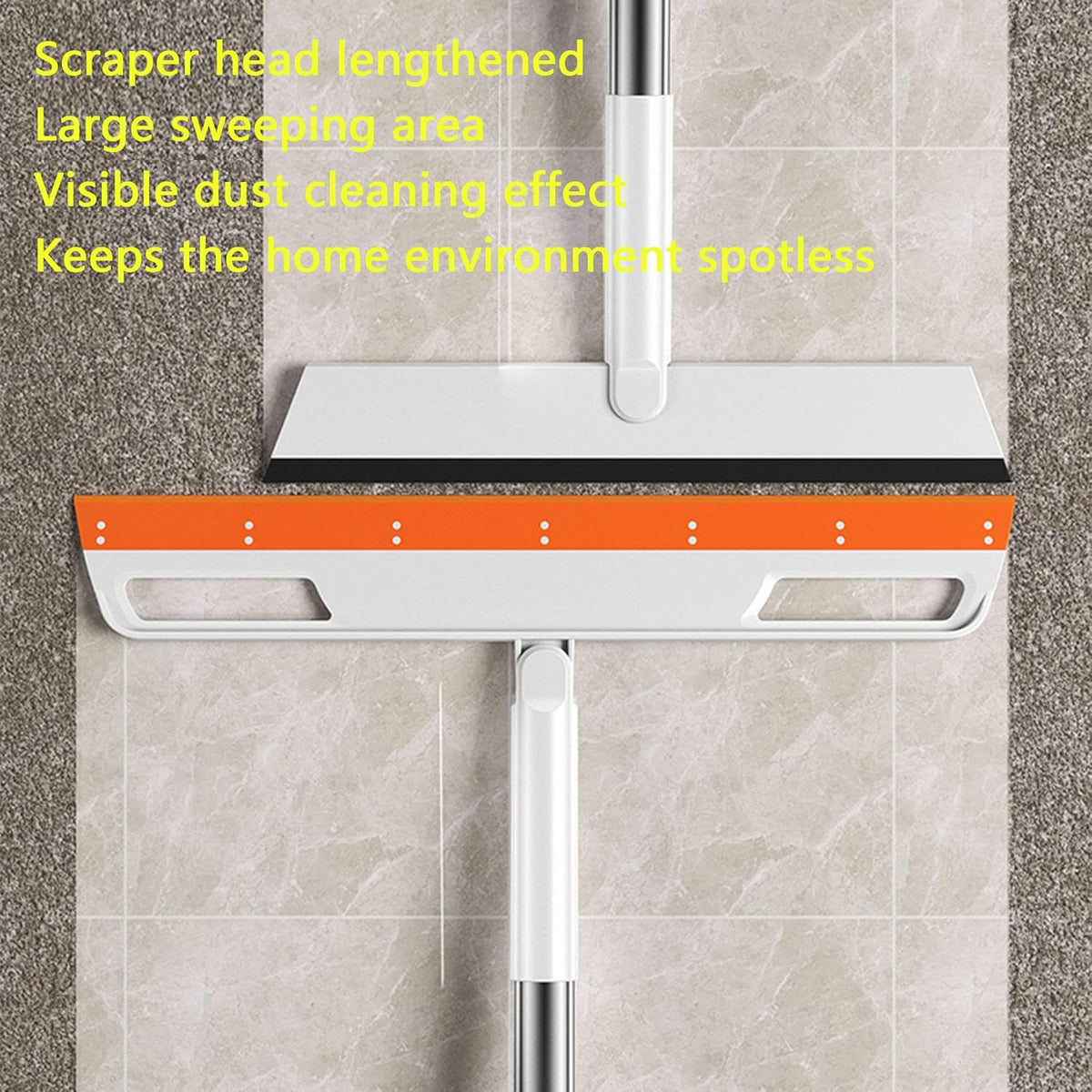 Multifunction Magic Broom, Silicone Floor Squeegee, Air Broom, Rubber Squeegee with 56" Long