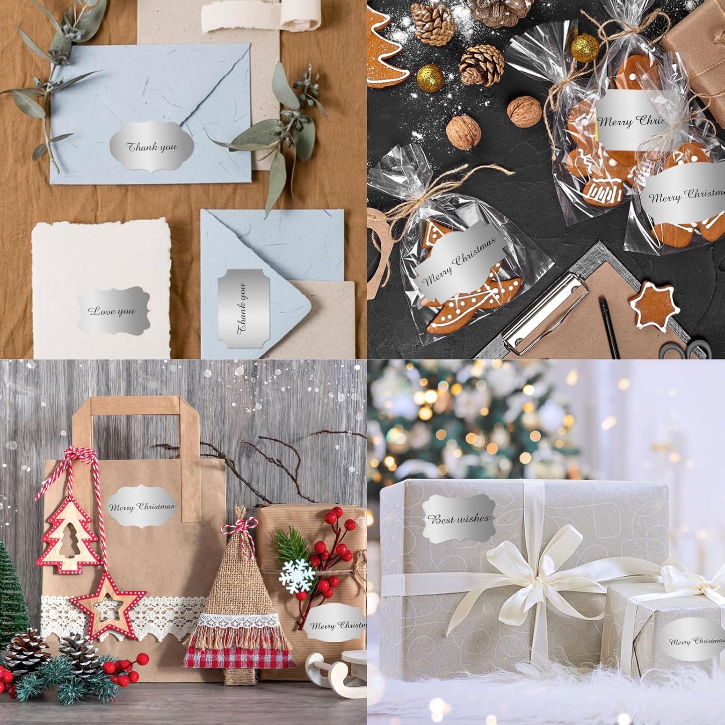 350 PCS Gift Tags Stickers, 2" x 1.2" Fancy Shape Stickers, Self-Adhesive, Handmade Bottle