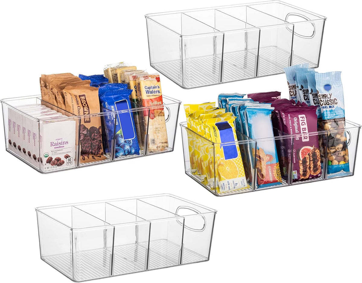 Pantry Organizers and Storage and Cabinet Organizer, 4 Pack - Kitchen Organizers and Storage, Great