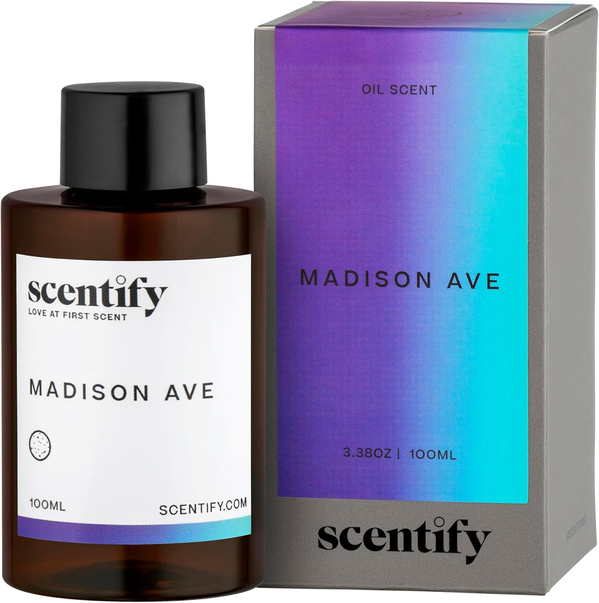 Scentify Madison Ave Aroma Oil Refill Scent for Oil Diffusers Luxurious Relaxing Aromatherapy
