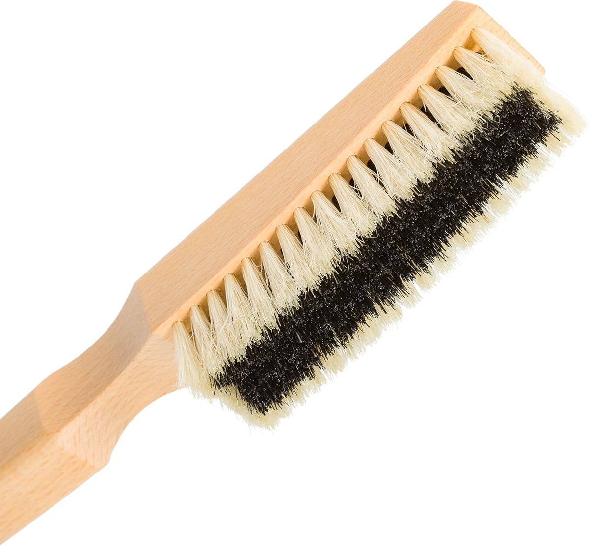 REDECKER Natural Pig Bristle Cashmere Brush with Oiled Beechwood Handle, 10-Inches Long, Two Layers