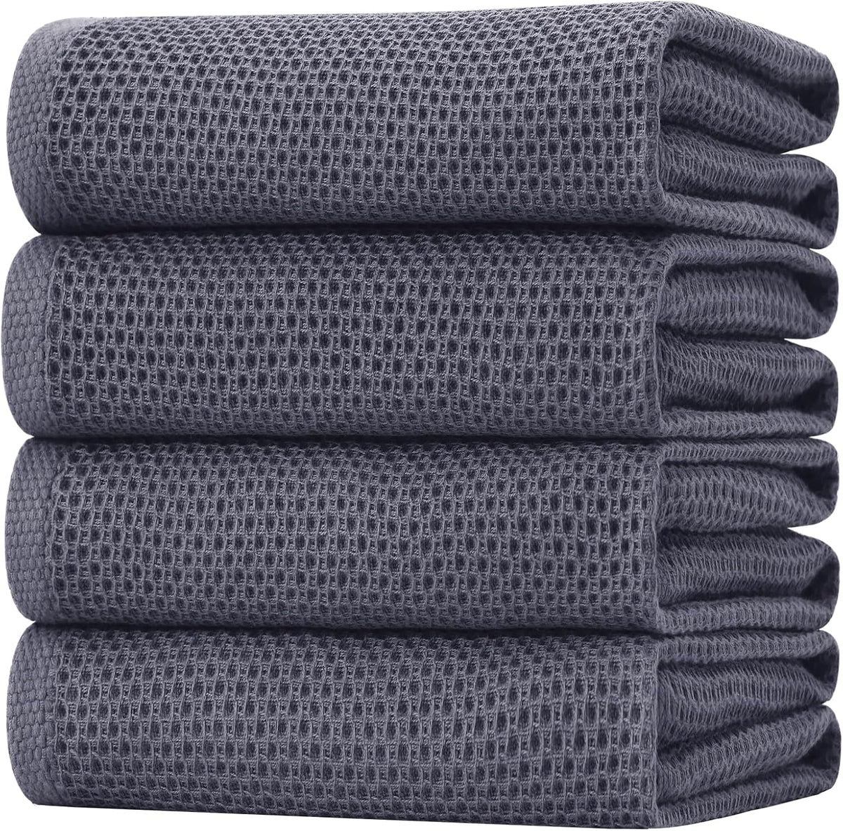 Homaxy 100% Cotton Oversized Waffle Weave Kitchen Dish Towels, Ultra Soft Absorbent Quick Drying