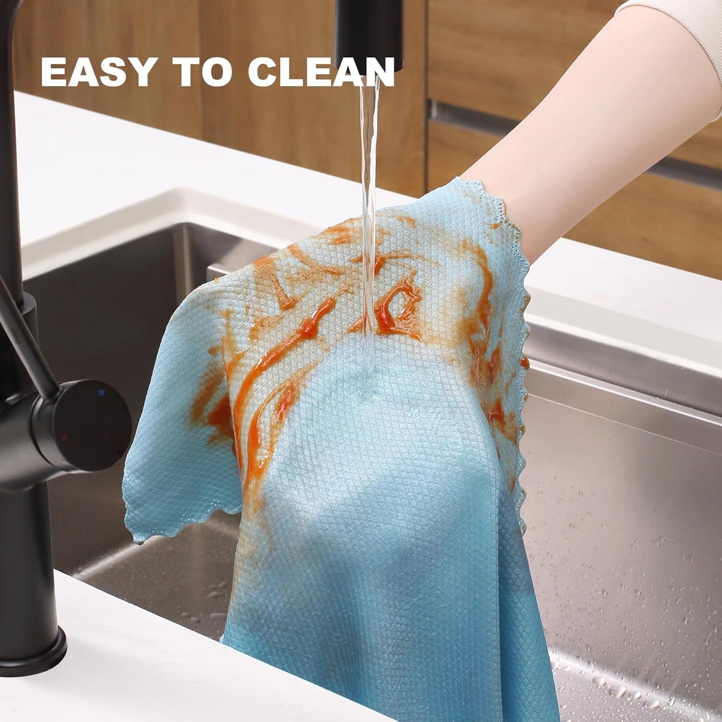 JOYMOOP Fish Scale Streak Free Magic Glass Window Cleaning Cloth, Microfiber Cleaning Cloth