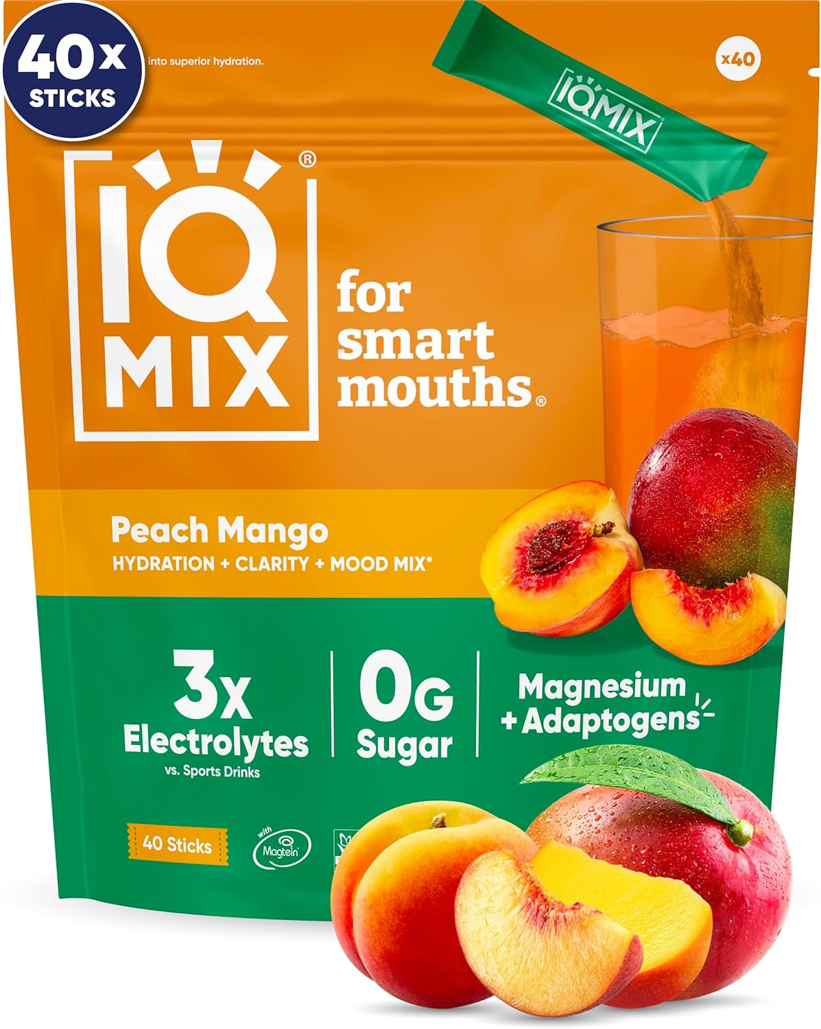 IQMIX Hydration Electrolyte Powder – 4-in-1 Formula for Hydration, Mental Clarity, Mood and