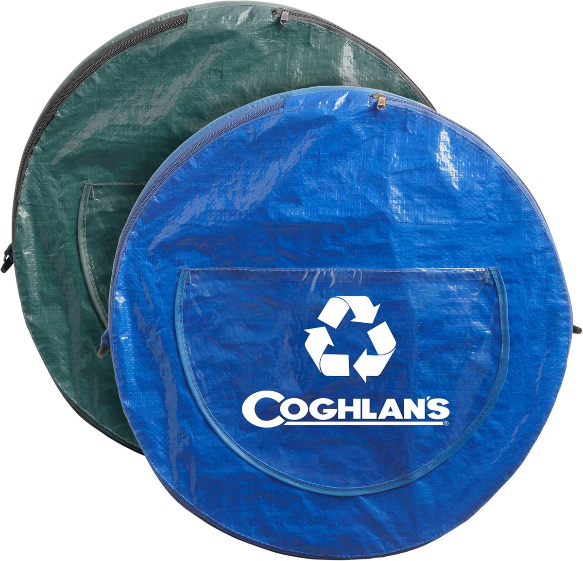 Coghlan's Pop-Up Lightweight Trash & Recycle Can – Collapsible Dual-Purpose Bin for Camping, RV