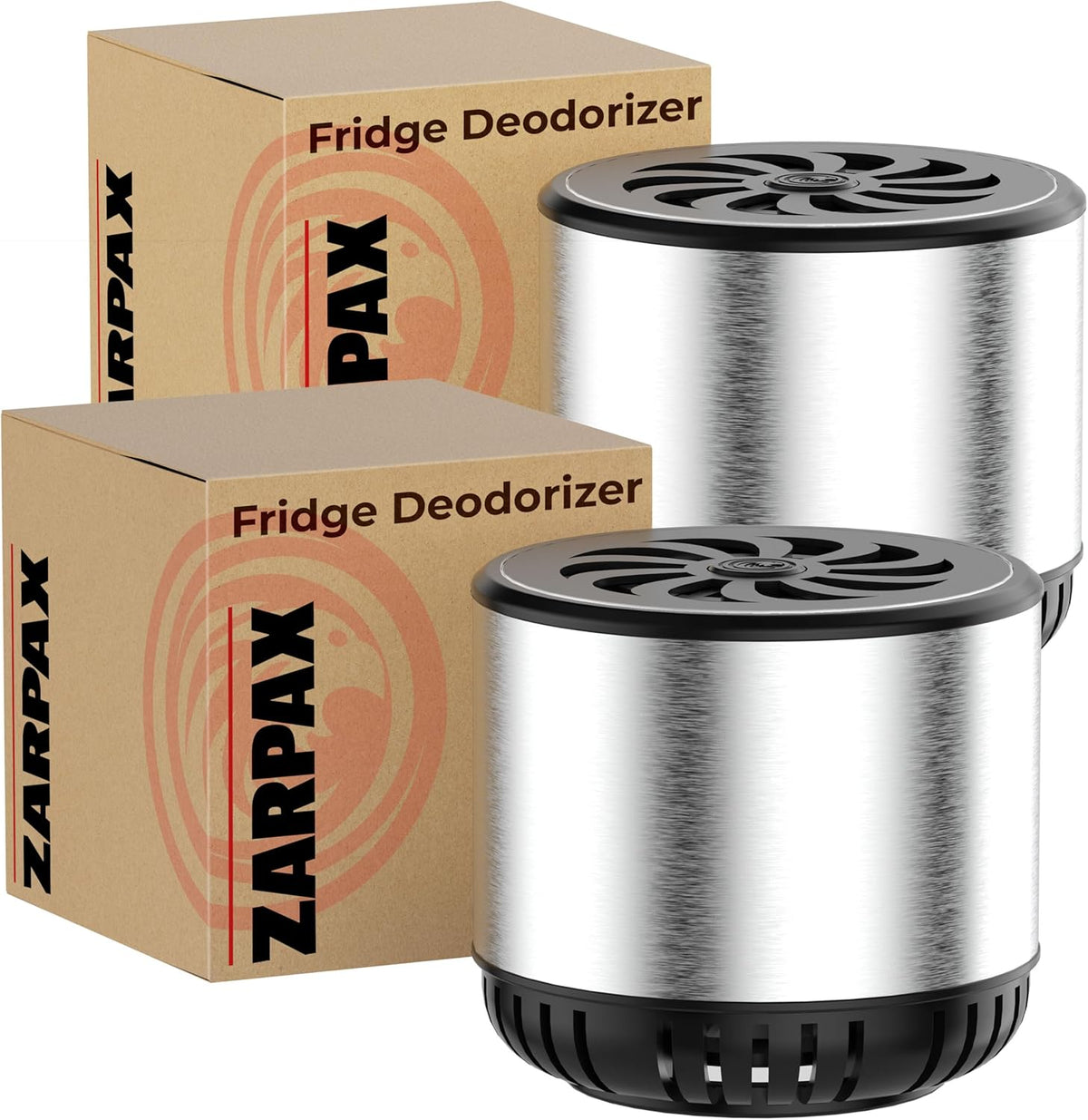 Refrigerator Deodorizer - Double Pack - Fridge Smell Eliminator Lasts for 10 Years -18ft3 Capacity