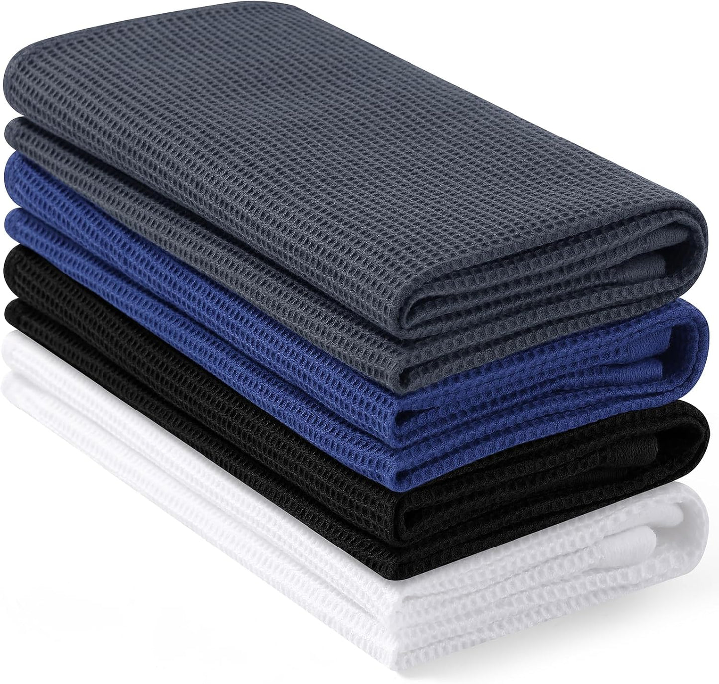 Homaxy 100% Cotton Waffle Weave Kitchen Towels - 4 Pack Soft and Absorbent Dish Towels - 16 x 26