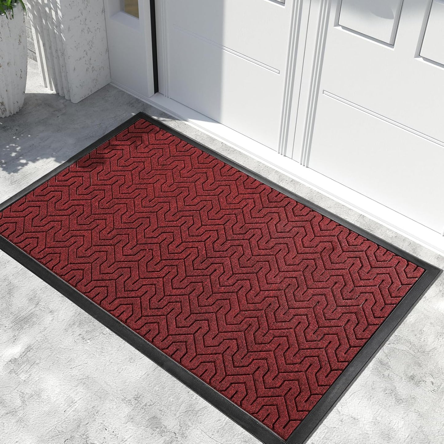 Yimobra Large Door Mat Outside Entrance 47x32, Waterproof Heavy Duty Outdoor Mats for Front Door