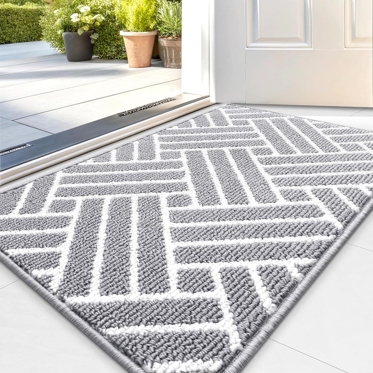 OLANLY Indoor Door Mat, 36x24 Inch, Dirt Resistant and Absorbent, Non-Slip Rubber Backing Floor