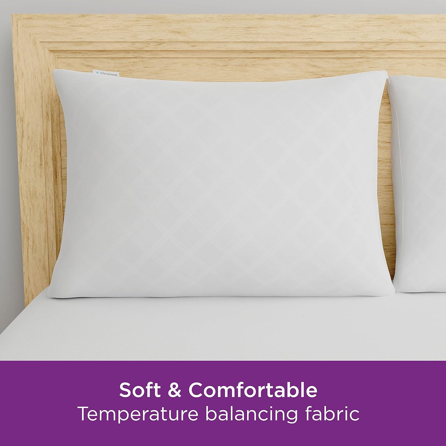 Set of 4 King AllerEase Pillow Protectors - Temperature Balancing, Allergist Recommended - Premium