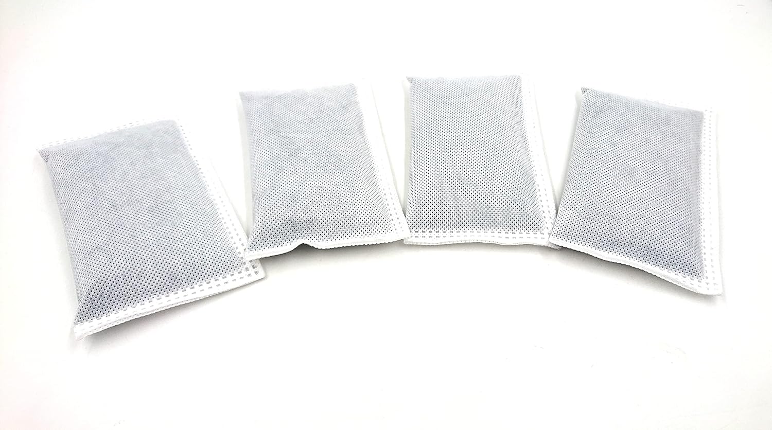 4 Pack Activated Charcoal Odor Absorbing Filter Refill Deodorizer Compatible with iTouchless Trash