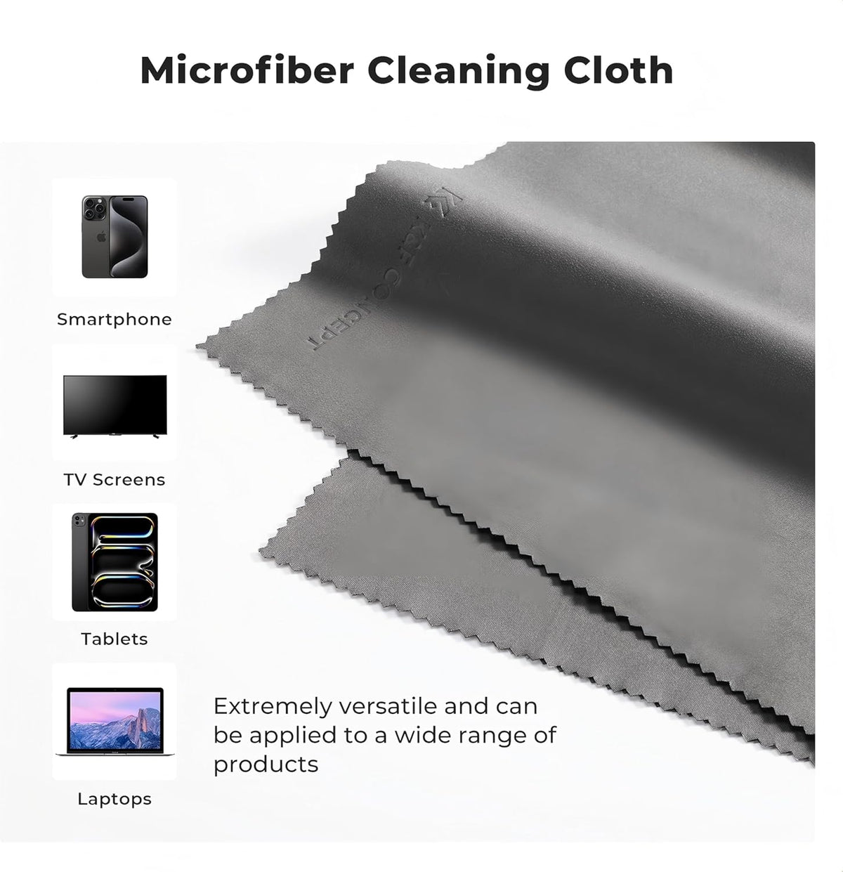 4 Pack 16''x16'' Extra Large Microfiber Cleaning Cloths, K&F Concept Oversized Microfiber Cloths