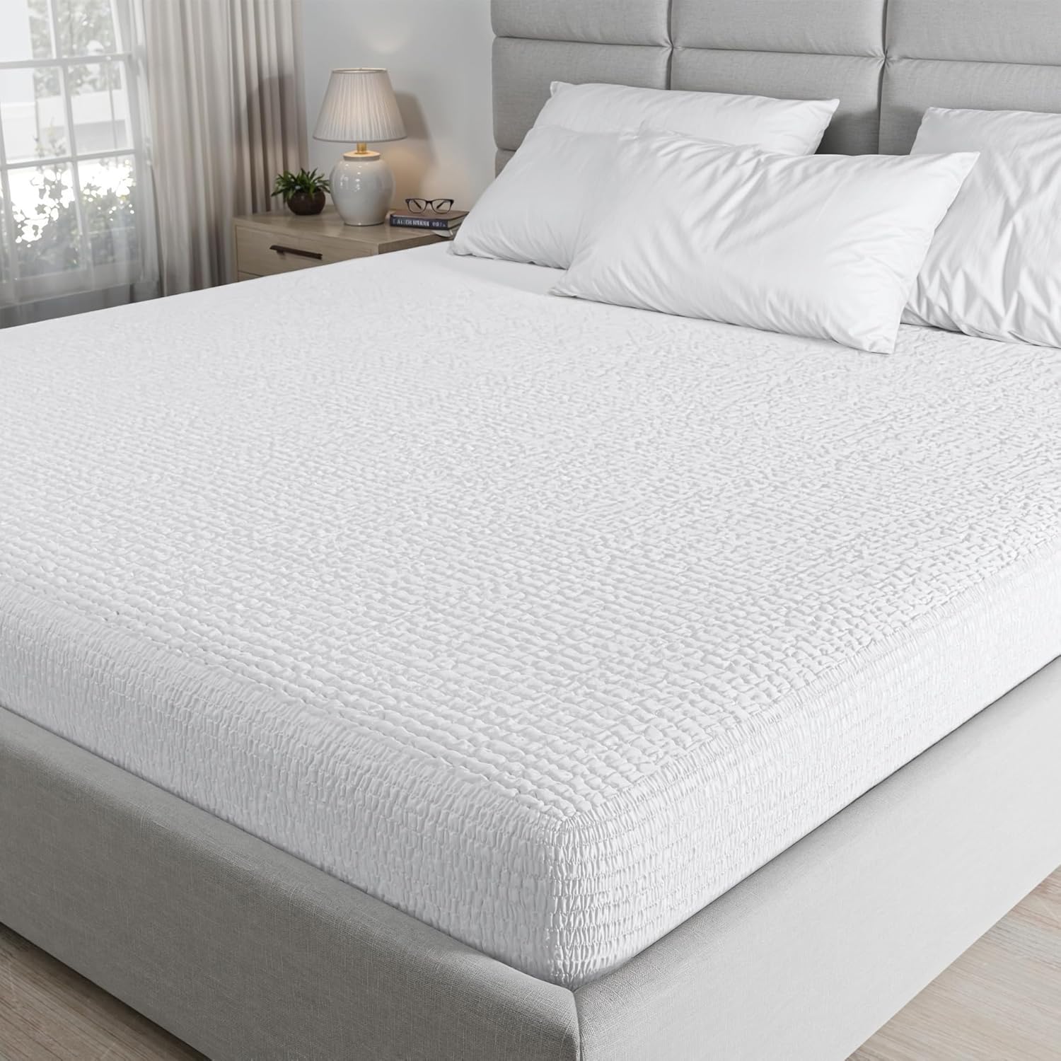 PAULATO BY GA.I.CO King Waterproof Mattress Protector – Mattress Cover for King Size Bed