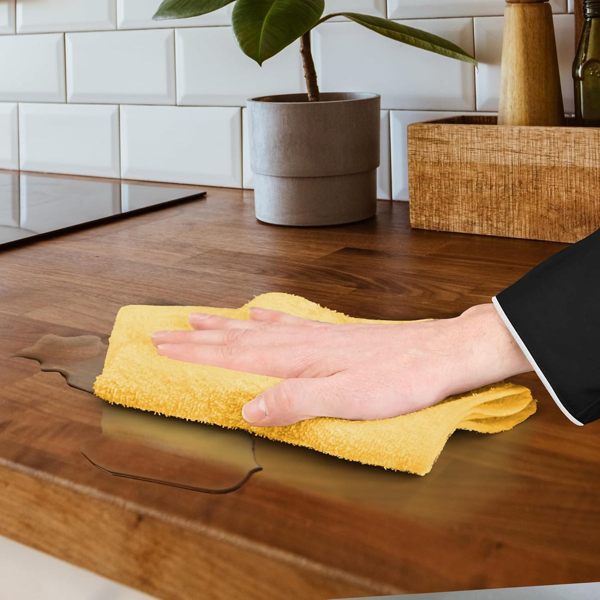 Avalon Towels Terry Bar Mop Towels (Value Pack of 60) Size 14"x17" – Absorbent and Durable