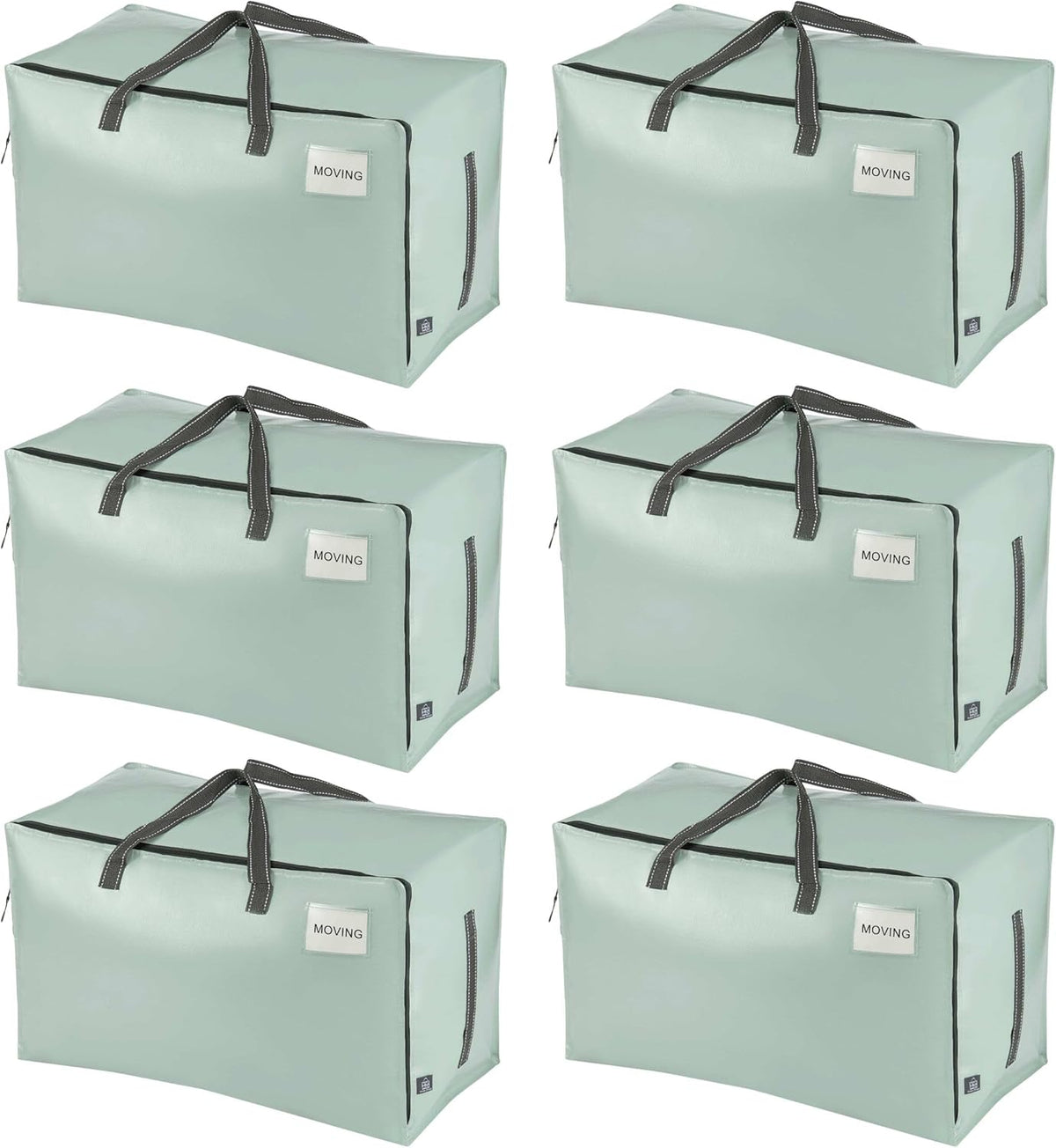 VENO 6 Pack Moving and Storage Bags, Heavy Duty, Alternative to Moving Boxes, Large Packing Totes